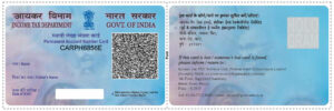 MANUAL PAN CARD FORMATE